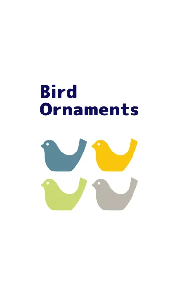 [LINE着せ替え] Bird Ornamentsの画像1
