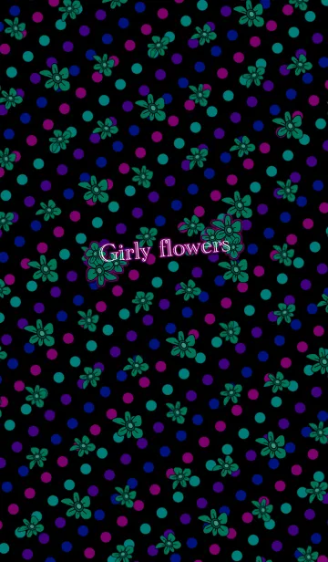 [LINE着せ替え] Girly flowers -Multi color-の画像1