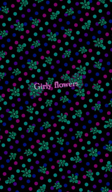 Girly flowers -Multi color-のLINE着せ替え