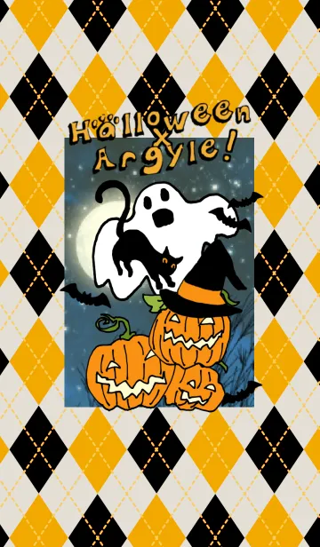 [LINE着せ替え] Halloween×Argyle！！の画像1