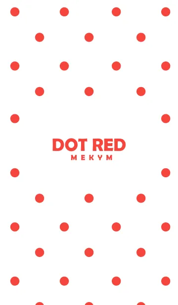 [LINE着せ替え] -DOT RED-の画像1