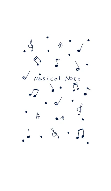 [LINE着せ替え] Simple musical noteの画像1