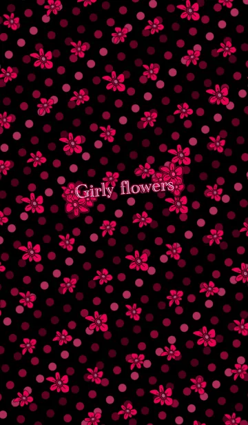 [LINE着せ替え] Girly flowers -Pink-の画像1