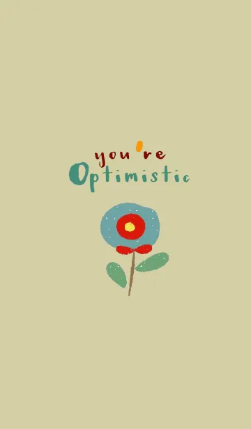 [LINE着せ替え] Happy Flower, Be optimistic.の画像1