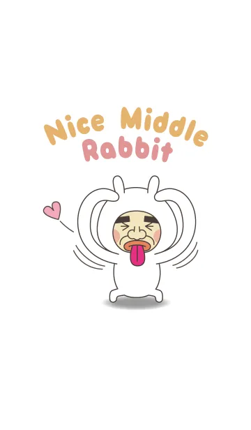 [LINE着せ替え] うさぎのおっさんの画像1