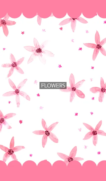 [LINE着せ替え] water color flowers_348の画像1