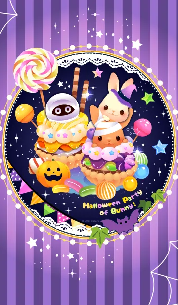 [LINE着せ替え] Halloween party of Bunny！の画像1