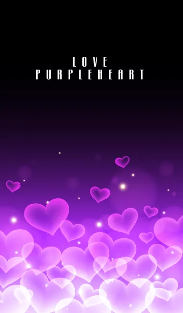 [LINE着せ替え] LOVE PURPLE HEART.の画像1