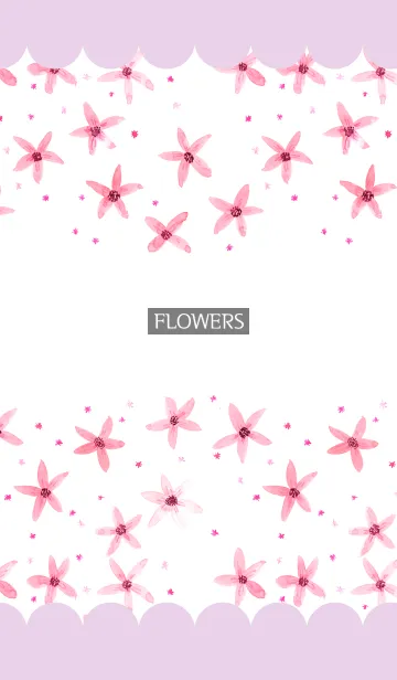 [LINE着せ替え] water color flowers_349の画像1