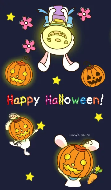 [LINE着せ替え] ハッピーハロウィン (うさぎ) 2の画像1