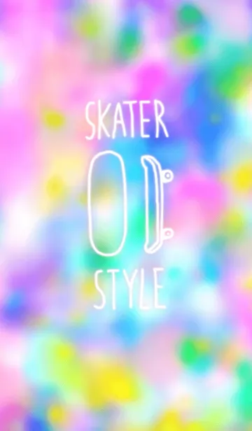 [LINE着せ替え] Skater style illustration ~colorful~の画像1