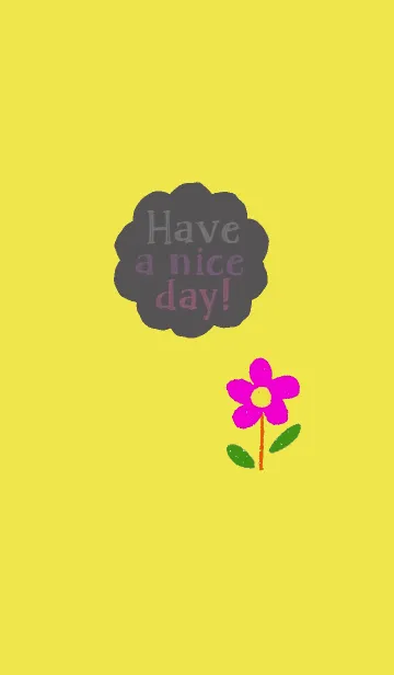 Happy Flower, Have a nice day.の着せ替えメイン画像