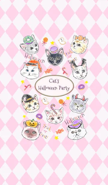 [LINE着せ替え] Cat's Halloween Partyの画像1