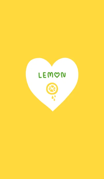 [LINE着せ替え] レモンとハートの画像1