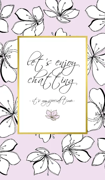 LET'S ENJOY CHATTING 08-Gold Flower Pt2-の着せ替えメイン画像