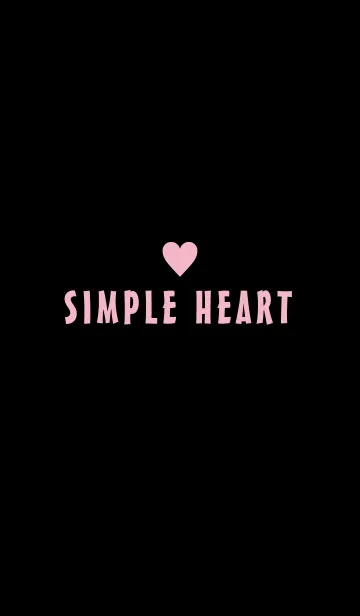 [LINE着せ替え] *SIMPLE HEART* BLACK＆PINKの画像1