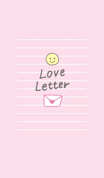 [LINE着せ替え] Love letter(Pink)の画像1