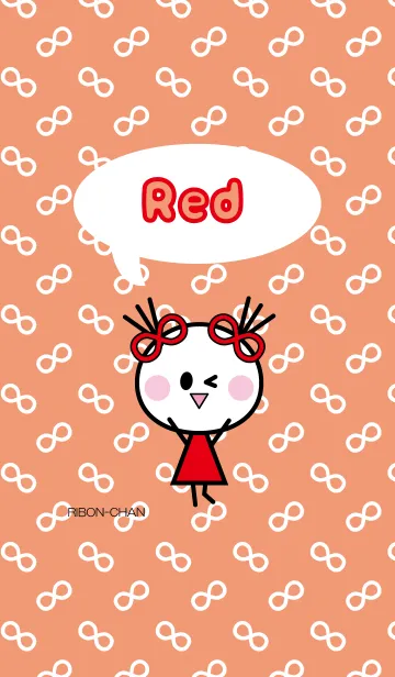 [LINE着せ替え] リボンちゃん∞赤色の画像1