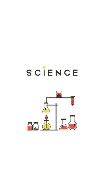 [LINE着せ替え] シンプル化学実験＠Scienceの画像1
