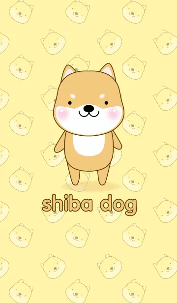 [LINE着せ替え] Simple Cute Shiba Inu themeの画像1