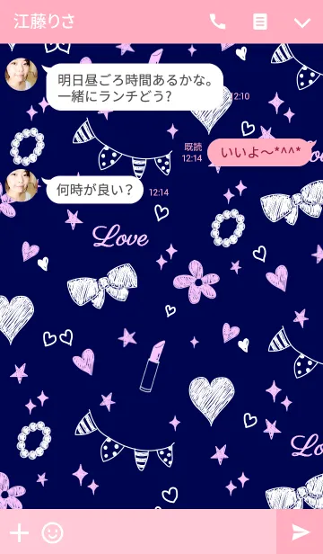 [LINE着せ替え] For girlsの画像3