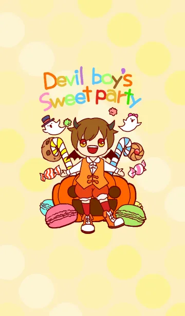 [LINE着せ替え] 悪魔っこのお菓子パーティの画像1