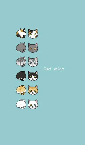 [LINE着せ替え] 猫ミントの画像1