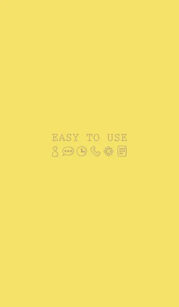 [LINE着せ替え] EASY TO USE <mustard>の画像1