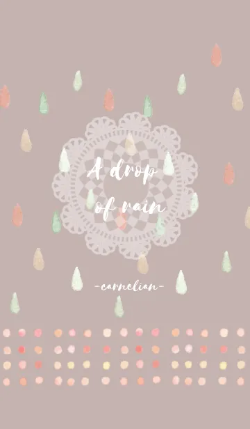 [LINE着せ替え] A drop of rain -carnelian-の画像1