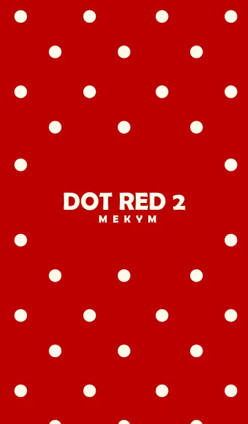 [LINE着せ替え] -DOT RED 2-の画像1