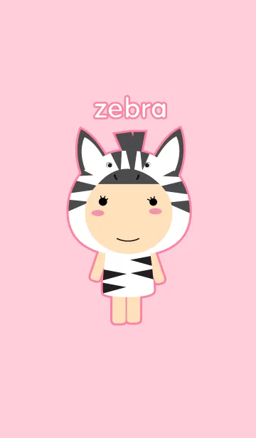 [LINE着せ替え] Simple Girl Zebra themeの画像1