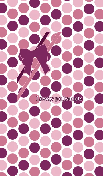 [LINE着せ替え] Lovely polka dotsの画像1