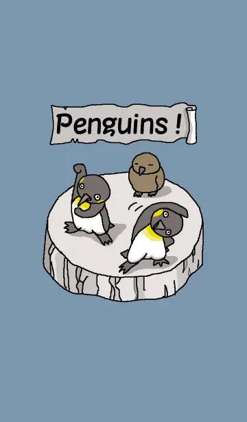 [LINE着せ替え] ペンギンたち！の画像1