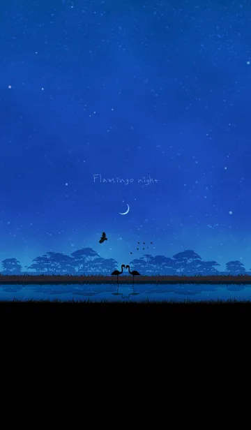 [LINE着せ替え] フラミンゴの夜の画像1