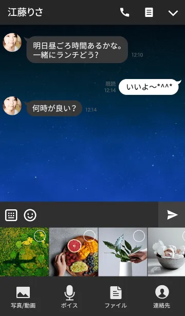 [LINE着せ替え] フラミンゴの夜の画像4