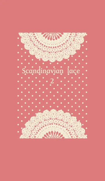 [LINE着せ替え] お花とリボンレース-北欧風フラワー2-の画像1