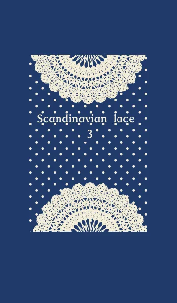 [LINE着せ替え] お花とリボンレース-北欧風フラワー3-の画像1