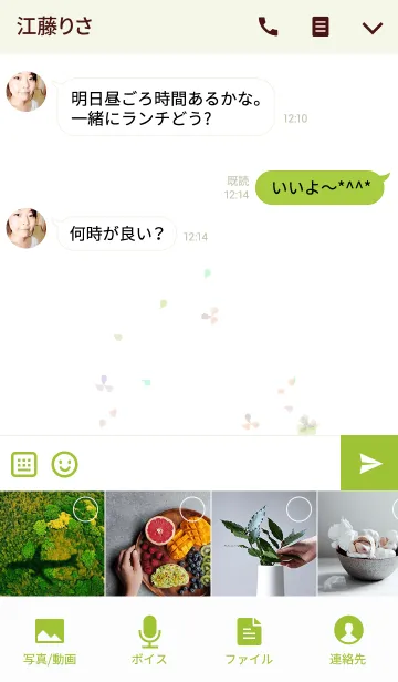[LINE着せ替え] artwork_Flower garden6の画像4