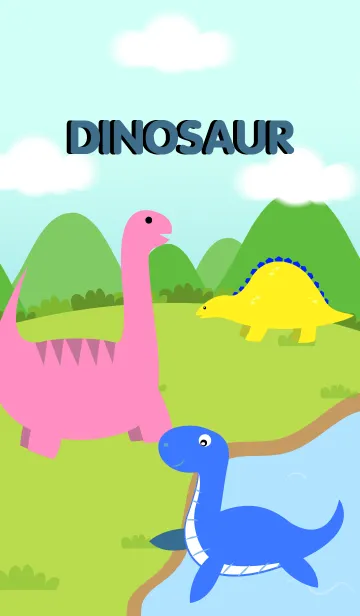 [LINE着せ替え] Cute Dinosaurs Themeの画像1