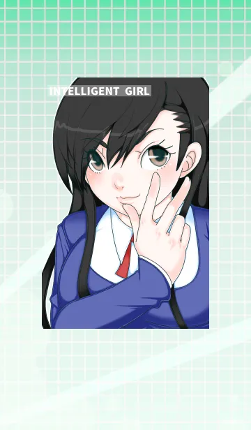 [LINE着せ替え] 聡明な女の子の画像1