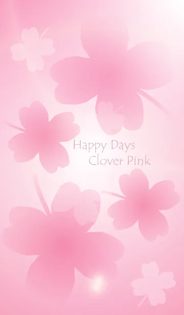 [LINE着せ替え] Happy Days Clover Pinkの画像1