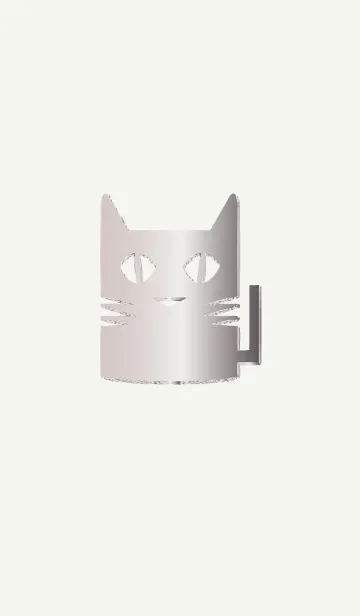 [LINE着せ替え] おしゃれなシルバーゴールド猫の画像1