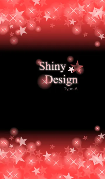 [LINE着せ替え] Shiny Design Type-A 赤＆スター★の画像1