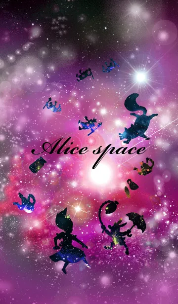 [LINE着せ替え] Alice space 不思議の国アリスの宇宙の画像1
