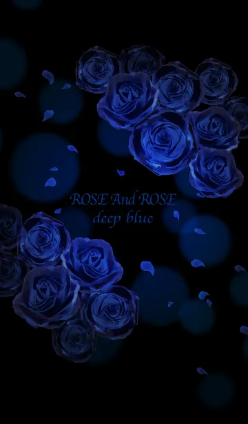 [LINE着せ替え] Rose And Rose deepblueの画像1