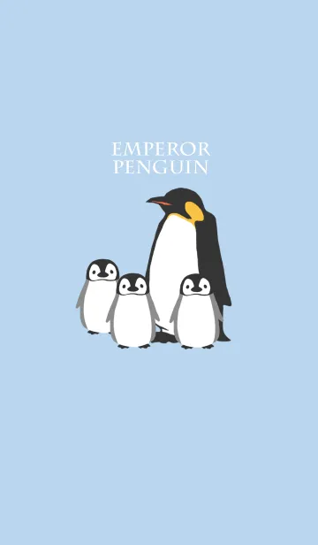[LINE着せ替え] 皇帝ペンギン親子の画像1
