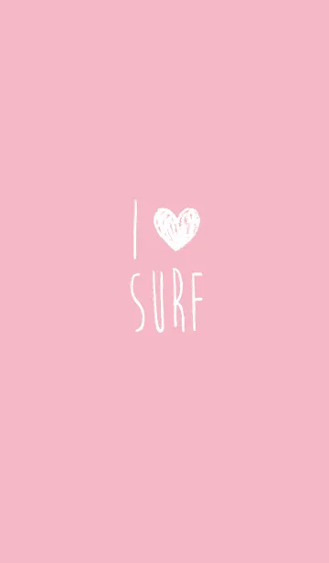 [LINE着せ替え] I LOVE SURF♥ 【PINK】の画像1