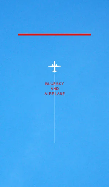 [LINE着せ替え] 青い空と白い飛行機の画像1