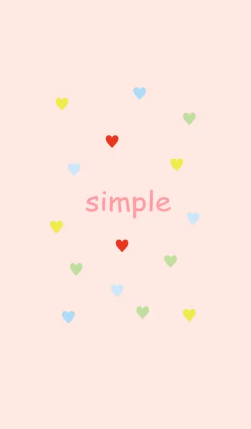 [LINE着せ替え] Simple heart - PINK -の画像1