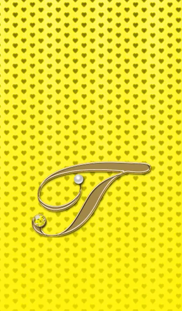 [LINE着せ替え] alphabet series "T"~Yellow~の画像1